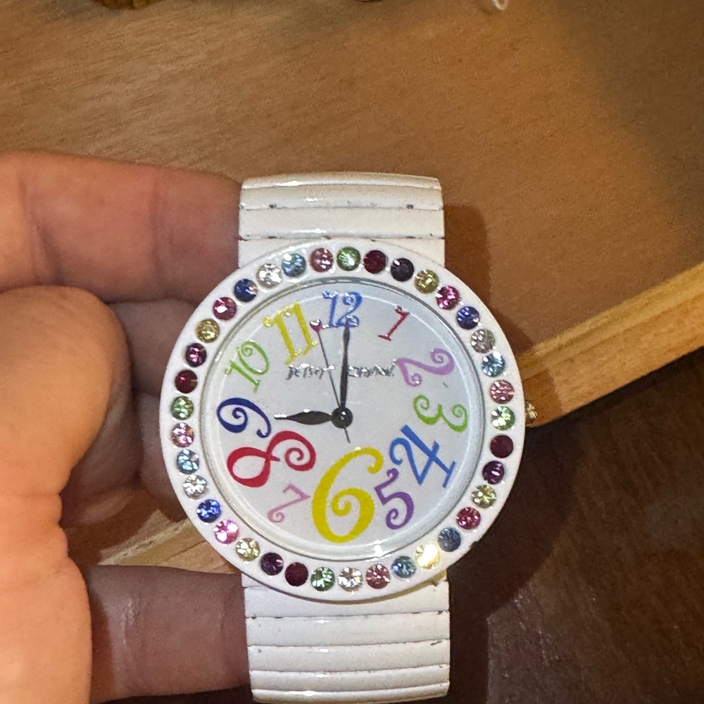 Colorful Crystal-Embellished Watch Betsy Johnson Watch